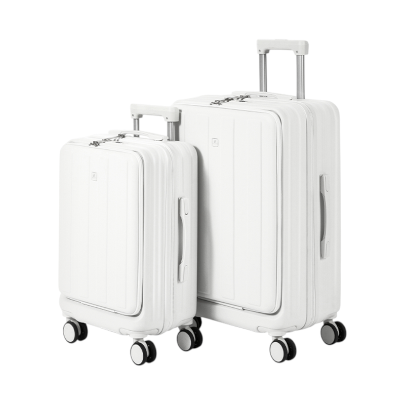 Deli กระเป๋าเดินทางล้อลาก 24นิ้ว สีขาว รุ่น EH1054 1ชิ้น WH-24นิ้ว