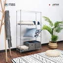 Thumbnail 3 of MZG ชั้นวางอเนกประสงค์ 4 ชั้น ปรับระดับได้ ขนาด 90x35x150 ซม. สีโครเมี่ยม