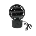 Thumbnail 3 of รีธึม พัดลมตั้งโต๊ะ USB ขนาดเล็ก ใบพัดคู่หมุนได้ สีเทาเข้ม