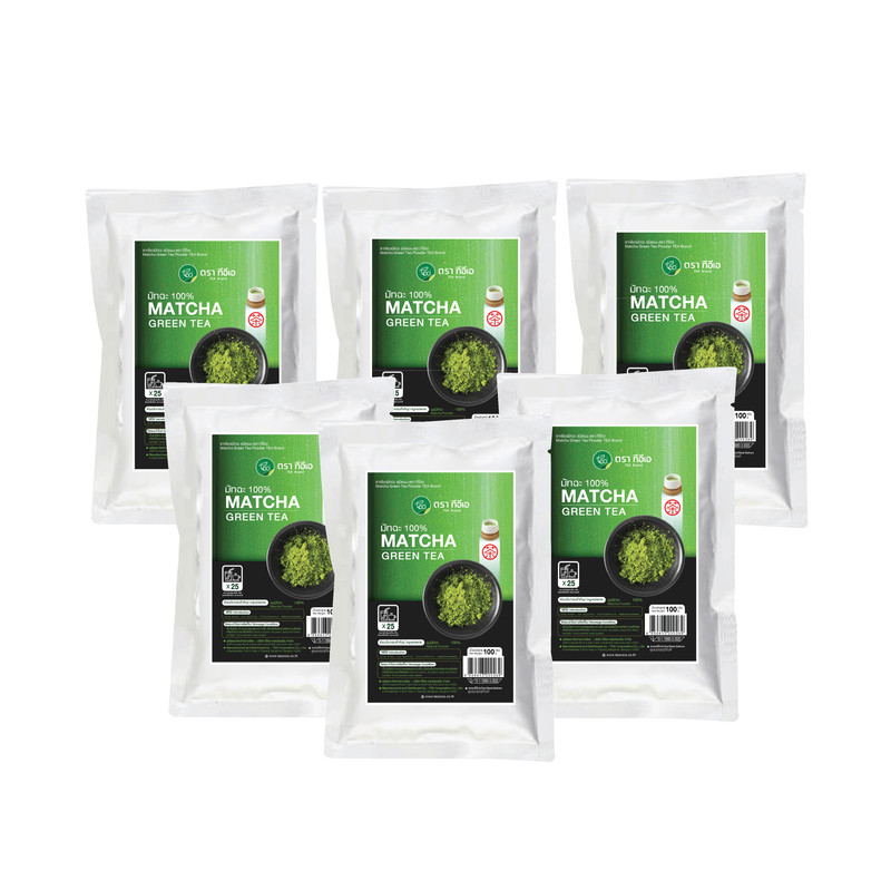 TEA Premium Japanese Matcha Powder (100 g) x 6 Bags