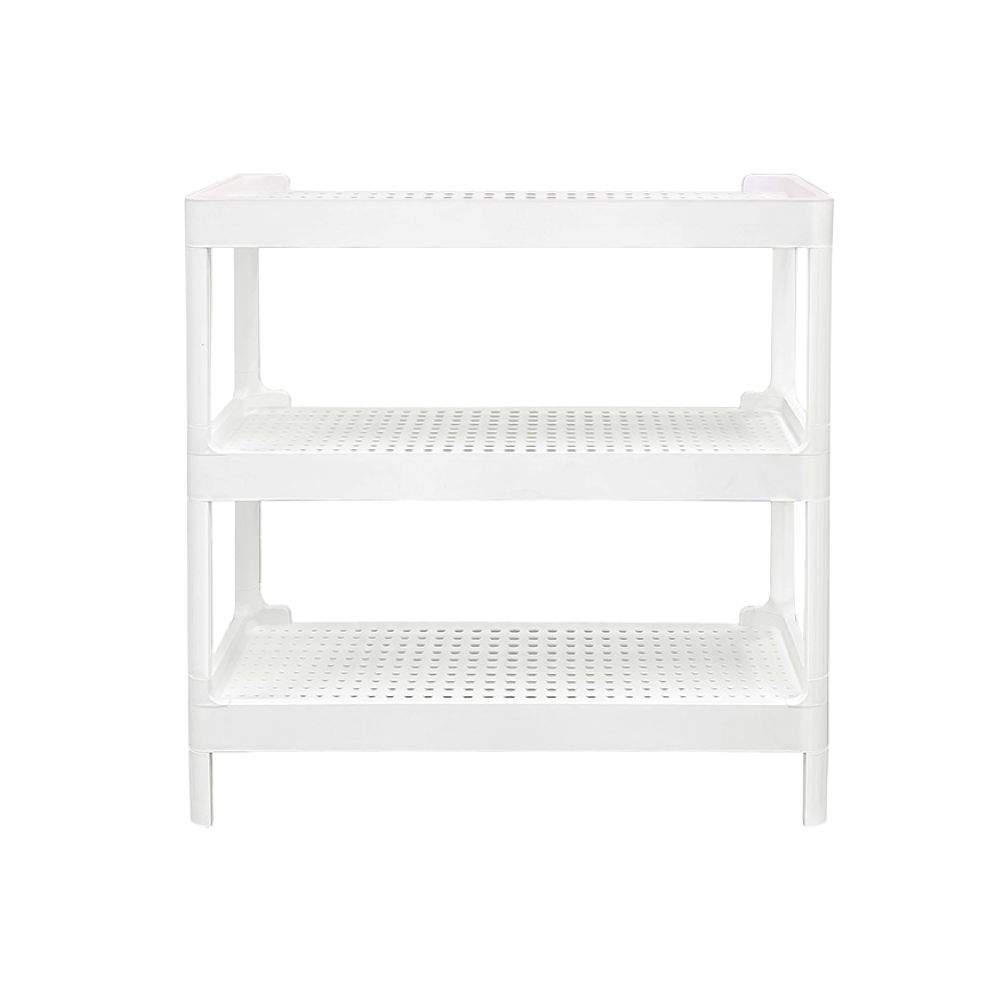 DKW Official ชั้นวางของ 3 ชั้นวางรองเท้า ชั้นวางหนังสือ HH-1066/3 สีเทา