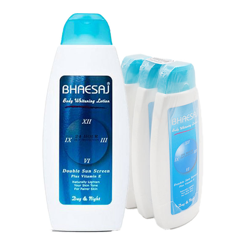 BHAESAJ Body Whitening Lotion 24 Hour Skin Protection Formula 250 ml x