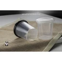 Thumbnail 3 of Panda Outlet V4 ถ้วยเต้าฮวยก้นสี่เหลี่ยม(6 oz.) + ฝา สีเบอร์กันดี้ (แพ็ค 20 ชิ้น)