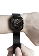 Thumbnail 3 of นาฬิกาสายรัดข้อมือสแตนเลสสตีล สีดำ