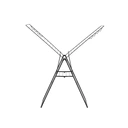 Thumbnail 2 of Brabantia ราวตากผ้าพับได้ ราวตากผ้าคอนโด Brabantia HangOn Drying Rack 25 metres Matt Black