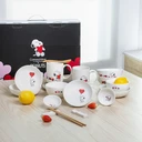 Thumbnail 2 of CorningWare Snoopy Friend Plate Set  14 pcs