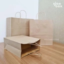 Thumbnail 3 of Glombox ถุงกระดาษ ถุงกระดาษหูหิ้ว สีคราฟท์ 30 x 18 x 29.5 ซม. ไซส์ L (50 ใบ/แพ็ค)