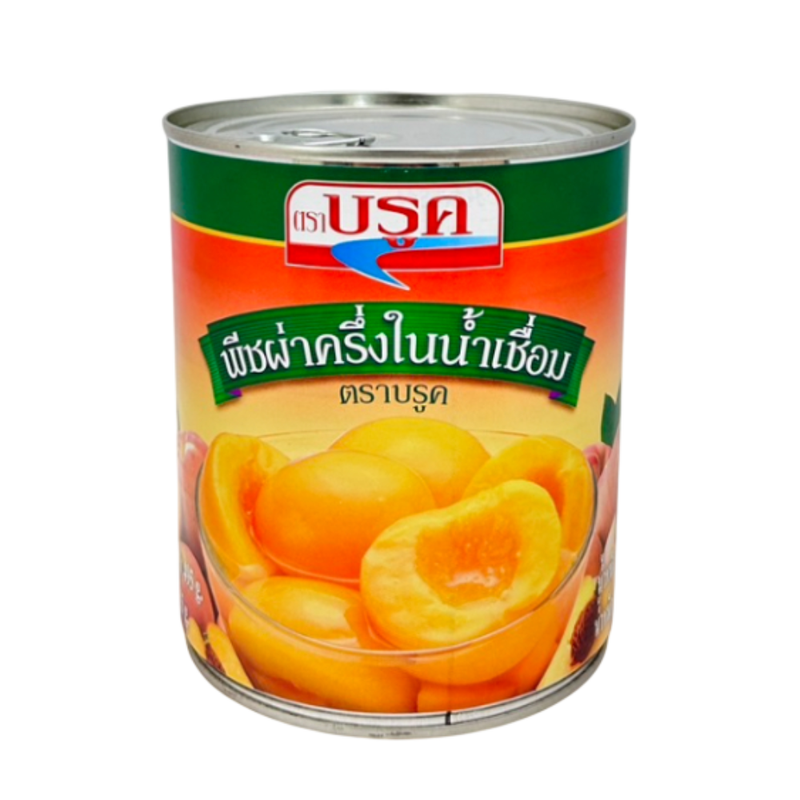 บรูค พีชในน้ําเชื่อม 825 กรัม Brook Peaches in Syrup 825 g.