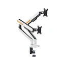 Thumbnail 1 of ERGONOZ Dual Monitor Arm Twin Trazer EGN-TRAZER-D White/Orange