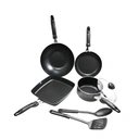 Thumbnail 2 of ไมย์เออร์ ชุดเครื่องครัวอลูมิเนียม AQUA 7  ชิ้น สีดำ
