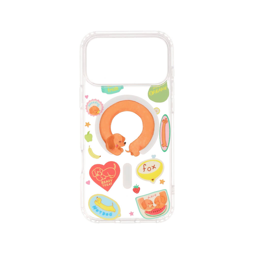 FOX x WORAPEACH Case iPhone 17 Pro Max Dachshund Magnetic