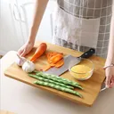 Thumbnail 3 of Bechef เขียงไม่ไผ่ เขียงไม้ เขียงอเนกประสงค์ พร้อมหูหิ้วสแตนเลส แข็งแรง น่าใช้งานมากๆ มีหลายขนาดให้เลือก