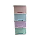 Thumbnail 3 of ตู้ลิ้นชักคุ้มค่าใหญ่ 4 ชั้น หน้าเรียบลิ้นชัก คละสีพาสเทล รุ่น A-002-23