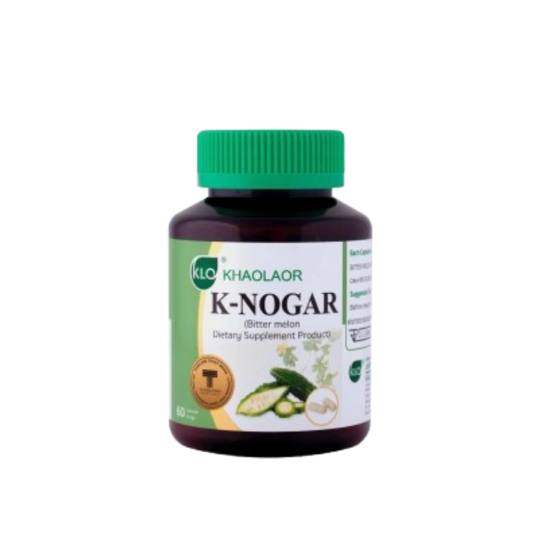 Khaolaor ขาวละออ เค-โนก้า (ผลิตภัณฑ์เสริมอาหารมะระขี้นก) 60 แคปซูล/กล่อง