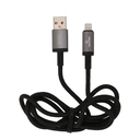 Thumbnail 3 of TECHPRO USB-A to Lightning Cable 2.4A Fast Charge 1M. Titanlink Black (TP-C07)