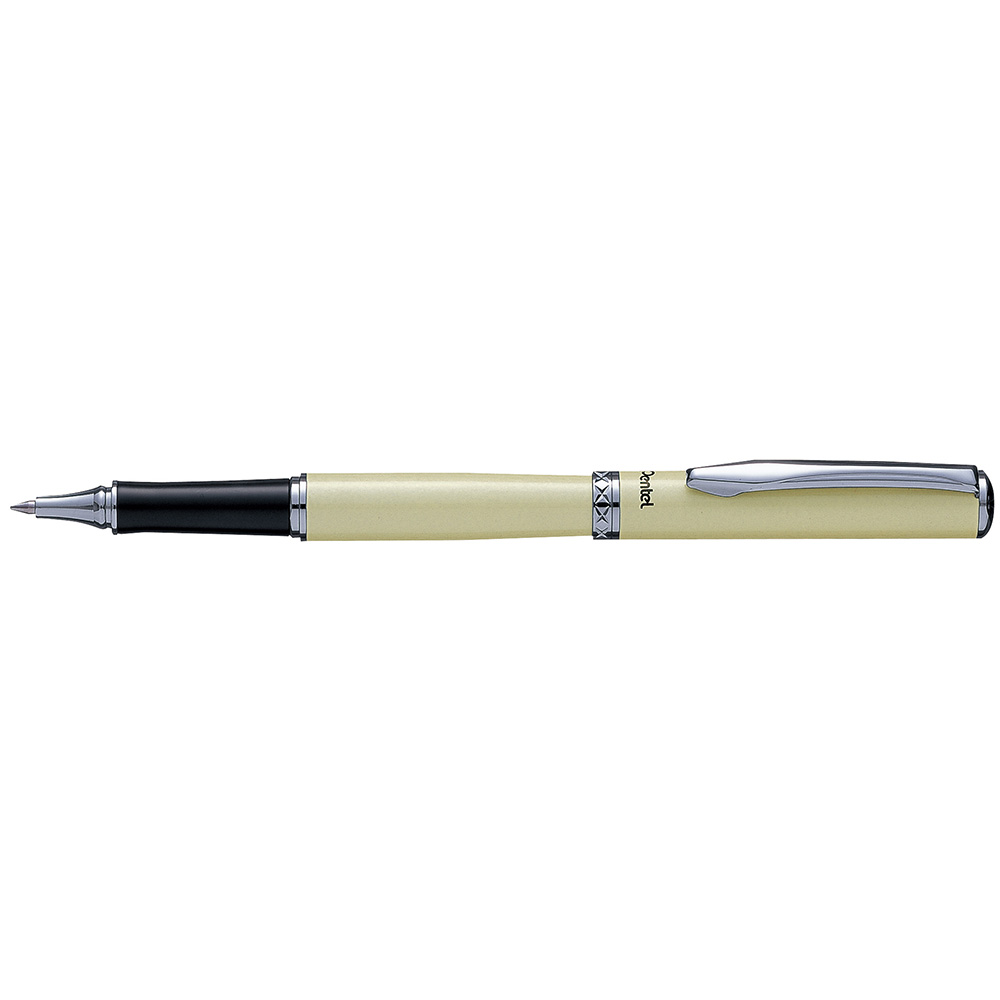 PENTEL Gel pen Cap type K611W Ivory barrel Blue ink