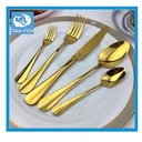 Thumbnail 2 of Twin Fish ชุดช้อนส้อมสีทอง อุปกรณ์รับประทานอาหาร คุณภาพดี แข็งแรงปลอดภัยช้อนส้อม 5ชิ้น/ชุด รหัส87ทอง