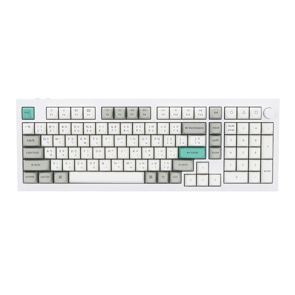 KEYCHRON WIRELESS KEYBOARD (คีย์บอร์ดไร้สาย) Q5 MAX (QMK/VIA) (GATERON JUPITER - RGB - EN/TH) BROWN SWITCH
