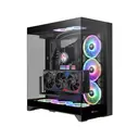 Thumbnail 1 of เทอร์มอลเทค เคสคอมพิวเตอร์ CTE E550 TG Mid Tower รุ่น CA-1Z8-00M1WN-00 สีดำ
