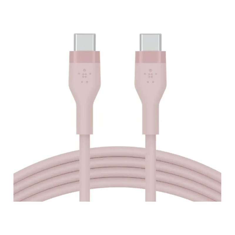 Belkin สายซิลิโคนเกรดพิเศษ Flex C to C ชาร์จพร้อมถ่ายโอนข้อมูล รองรับไอโฟน16-15, iPad, Samsung รุ่น CAB009