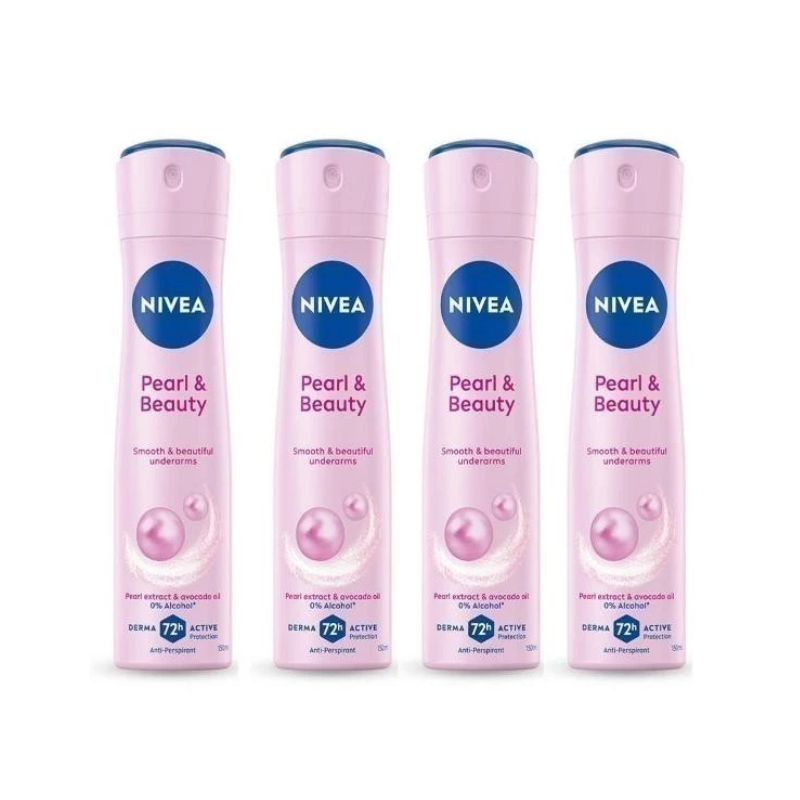 NIVEA SPRAY PEARL & BEAUTY 150 ml. x 4