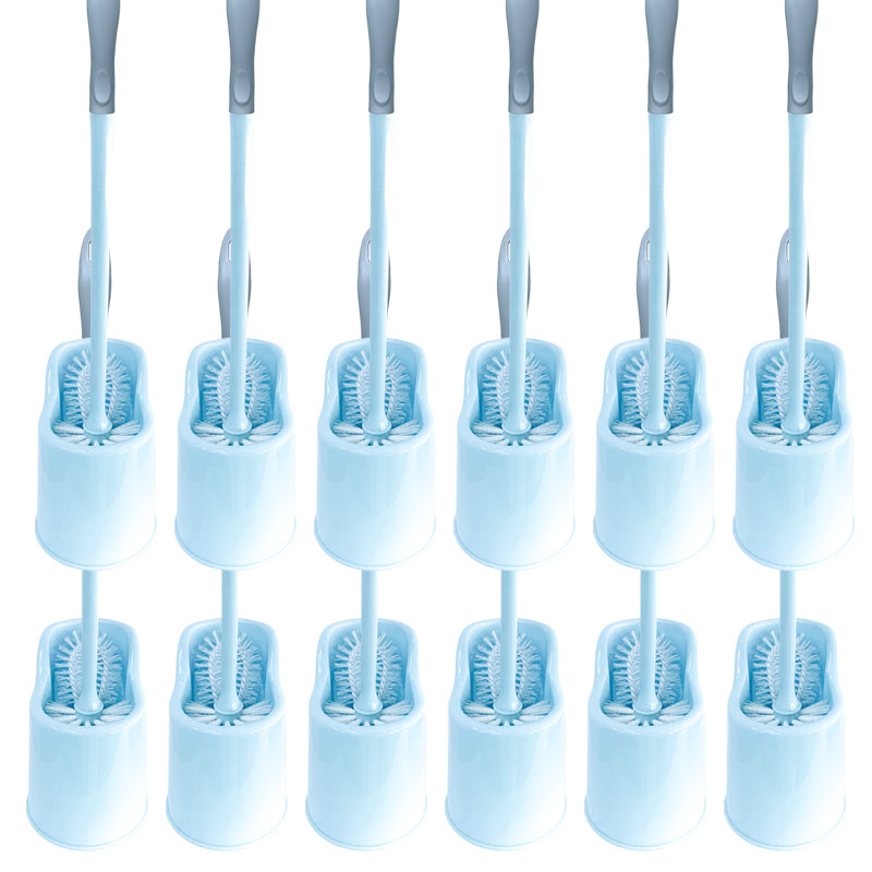 Poly-brite Toilet brush set - Round Shape 12 sets.