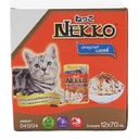 Thumbnail 3 of เน็กโกะ อาหารแมว รสทูน่าเยลลี่หน้าปลาโอ 70 กรัม X 12 ซอง