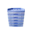 Thumbnail 1 of ์New Look Product Organizer with Upper Tray Model A-109-4 Eggplant Flower Purple Two Tone color