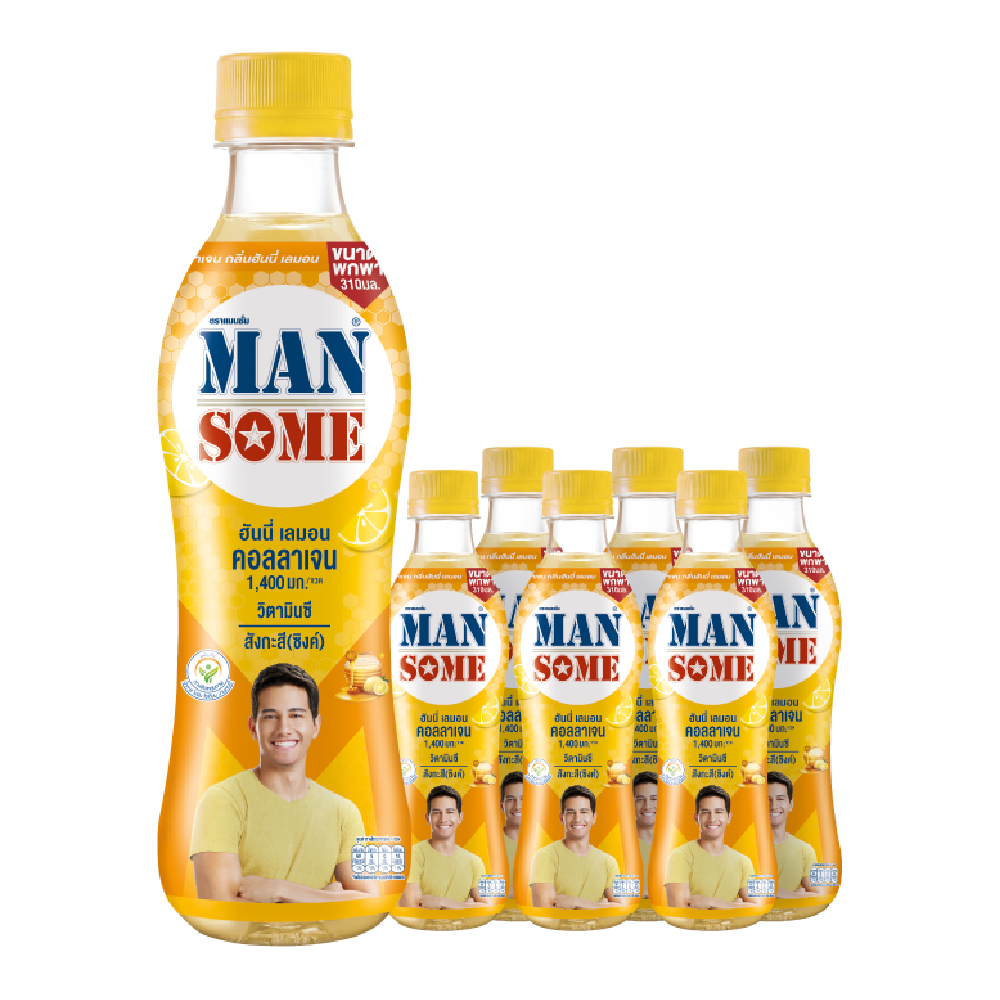 MANSOME Collagen Honey Lemon 310 ml x 6