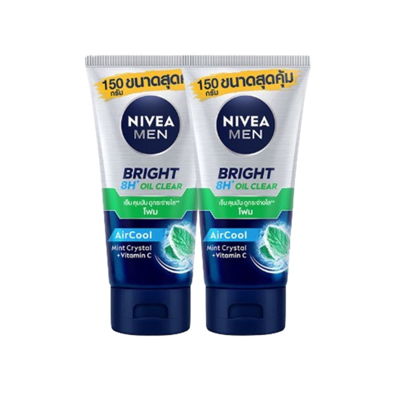 NIVEA Men Bright Oil Clear Foam 150 g x 2
