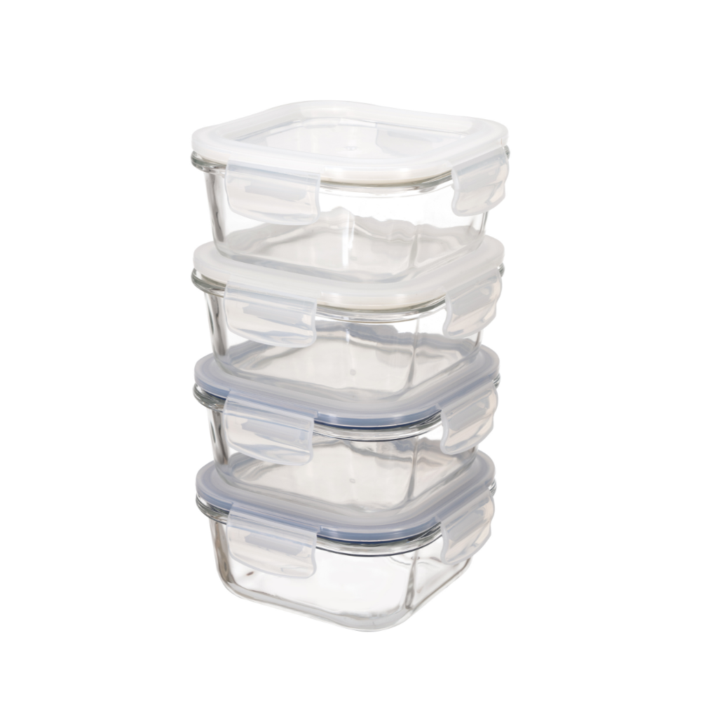 Super Lock Square Glass Food Storage Container 460ML 9510X04