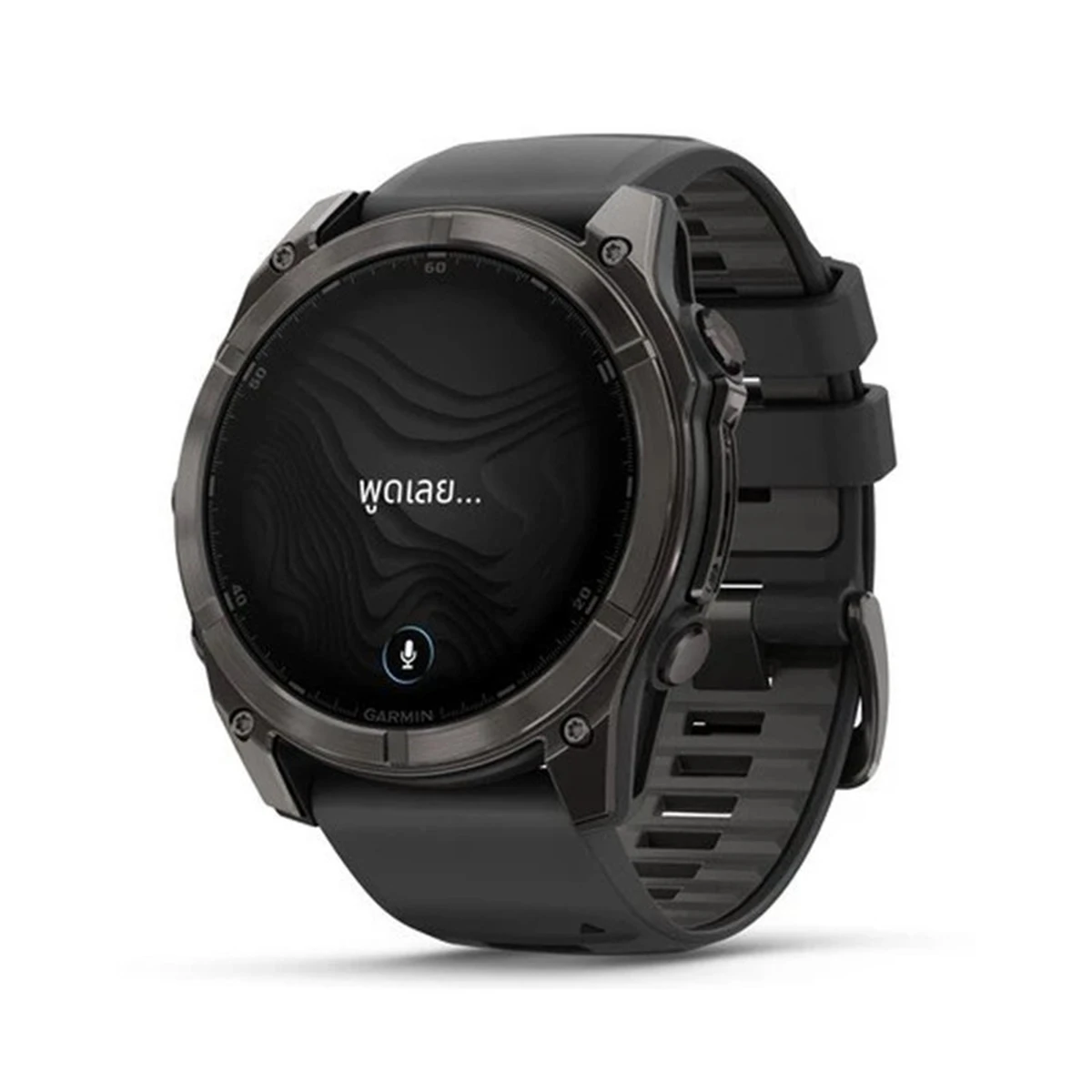 การ์มิน สมาร์ทวอทช์ Fenix 8 Series 51 มม. สีโซลาร์ คาร์บอน ไทเทเนียม