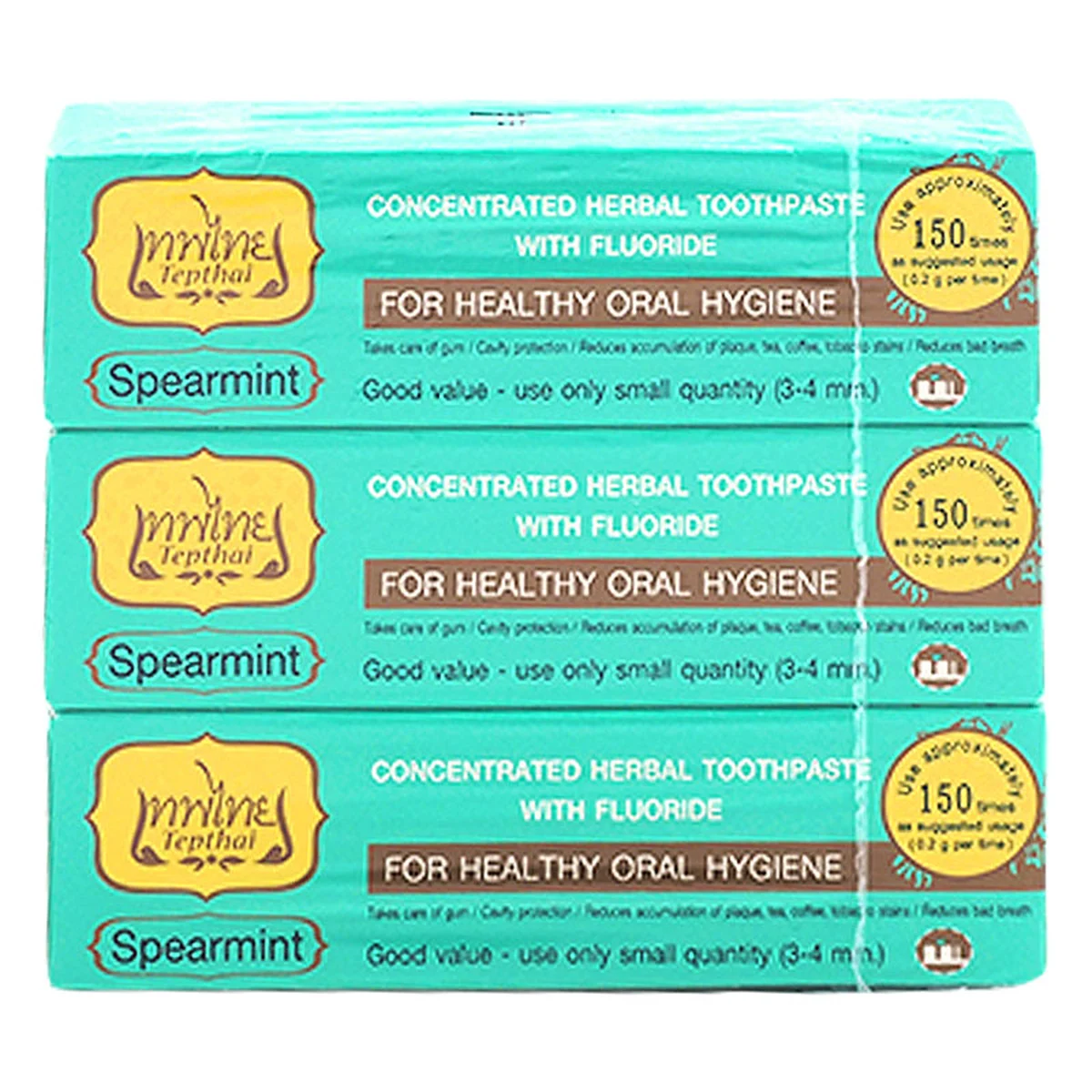 TEPTHAI Herbal Toothpaste Spearmint 30 g x 3