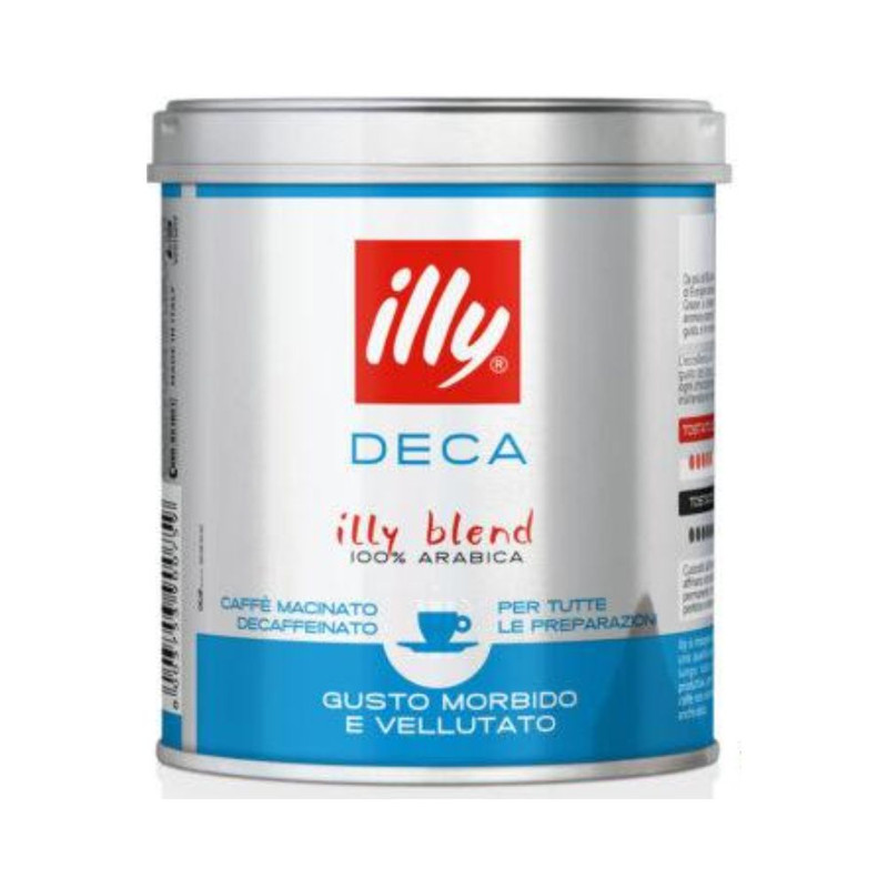 illy Ground Decaffeinated Classico Coffee – Medium Roast (125 Grams)