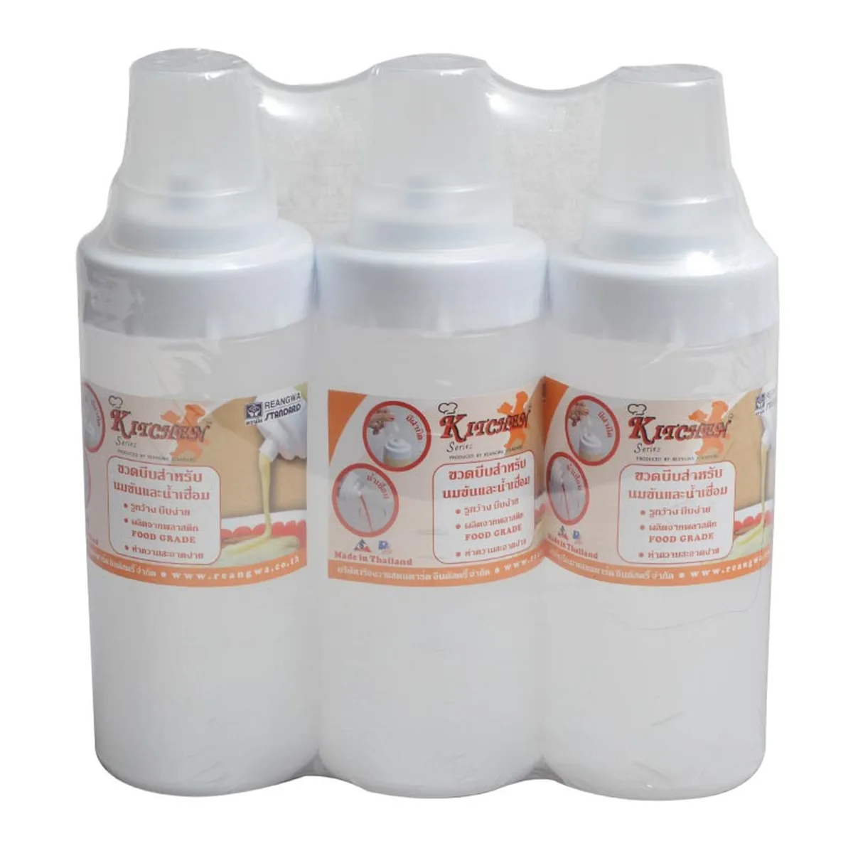 ขวดบีบพลาสติก 15 ออนซ์ x 3 ขวด