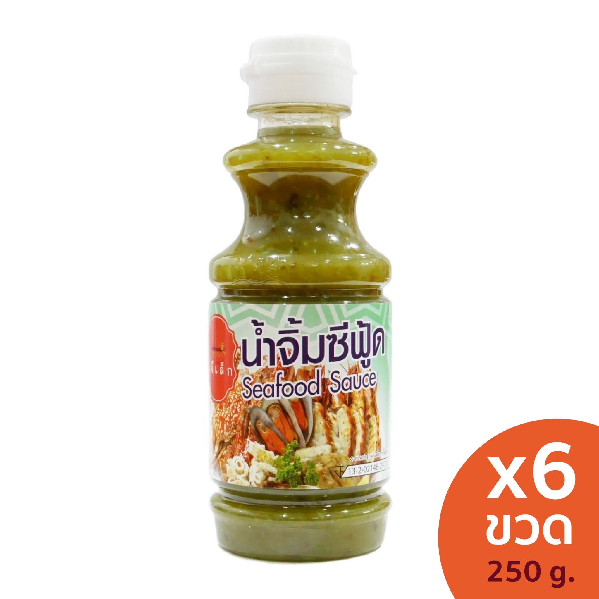 เจ๊เล็ก น้ําจิ้มซีฟู้ด ขวดพลาสติก ขนาด 250 กรัม แพ็ค 6 ขวด