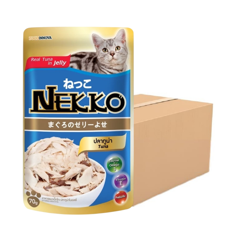 Nekko Jelly ปลาทูน่าในเยลลี่ 70g x 48 ซอง