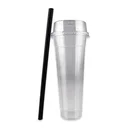 Thumbnail 2 of แก้วน้ำพีพียีราฟ+ฝา+หลอด 28 ออนซ์ x 25 ใบ