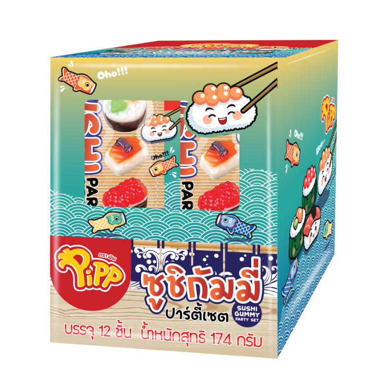 SUSHI GUMMY (PIPP BRAND) 14.5g x 12 pcs