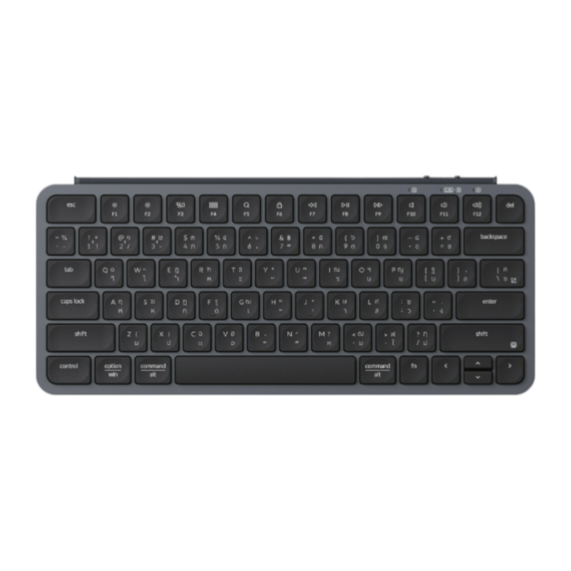 WIRELESS KEYBOARD (คีย์บอร์ดไร้สาย) KEYCHRON B1 PRO (SPACE GRAY) (SCISSOR SWITCH NON-BACKLIT EN/TH) (B1P-K1-TH)