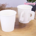Thumbnail 2 of Paper Cup White With Handle 6.5 oz 50 pcs