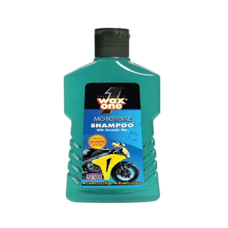 WaxOne Motorbike series ผลิตภัณฑ์ดูแลรถมอเตอร์ไซค์ ครบ จบใน 3 ขั้นตอน ล้าง บํารุง และเคลือบ ป้องกันรังสี UV 150 ml แชมพู