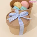 Thumbnail 2 of Boxjourney ริบบิ้นลายสก็อต สีฟ้า#SR6 (1 ใบ/แพค)