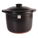 Thumbnail 1 of Twin Fish หม้อเคลือบดินเผาทรงสูงสีดำ หม้อต้มยาจีน หม้อแรงดัน นำเข้าจากญี่ปุ่น made in japan Buono (4 litre)