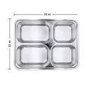 Thumbnail 3 of Empress World ถาดหลุมสแตนเลส 4 ช่อง รุ่น B ฝาปิดพลาสติก x 6