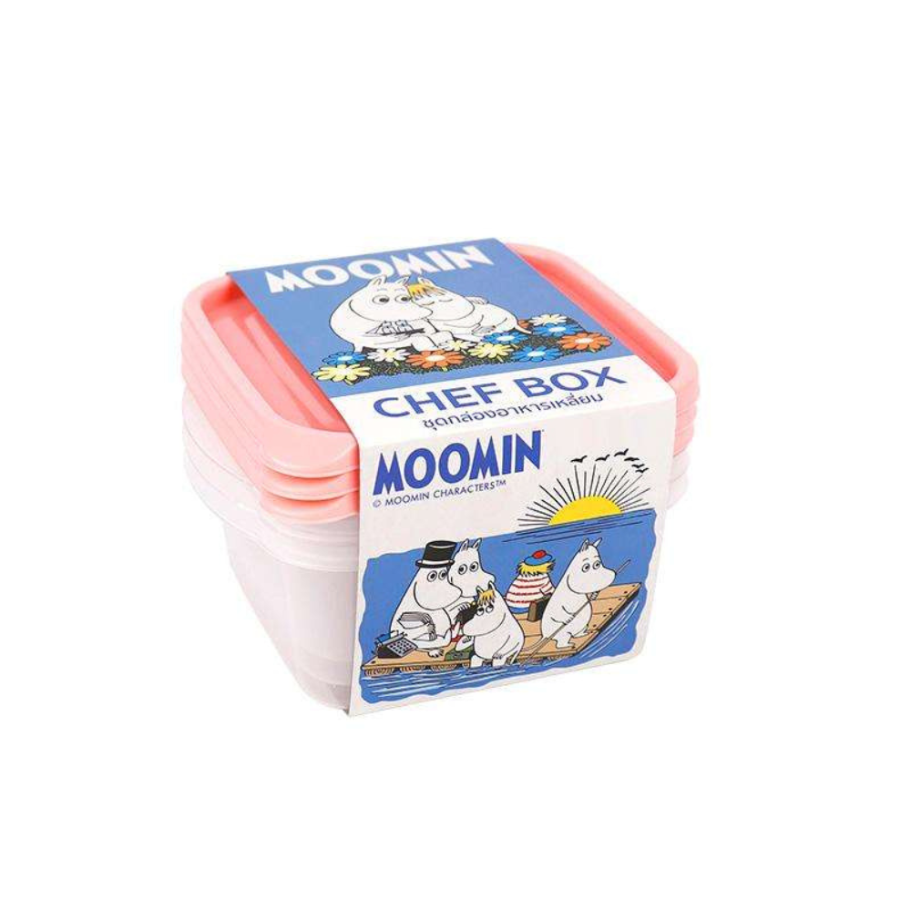 Super Lock Moomin Licensed Food Container 6052 x 3 Pink