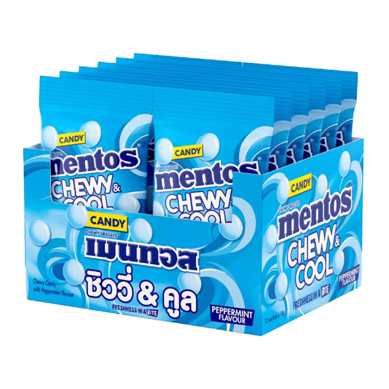 MENTOS Chewycool Peppermint 14 g 12 pcs