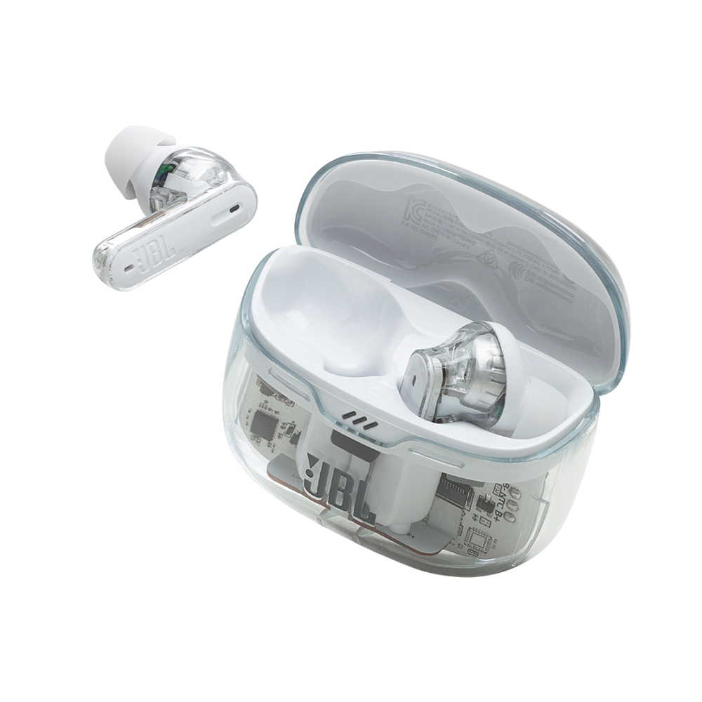JBL In-Ear Wireless TWS Tune Beam Clear White