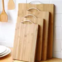 Thumbnail 2 of Bechef เขียงไม่ไผ่ เขียงไม้ เขียงอเนกประสงค์ พร้อมหูหิ้วสแตนเลส แข็งแรง น่าใช้งานมากๆ มีหลายขนาดให้เลือก