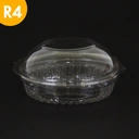 Thumbnail 1 of Matapat กล่องกลมใส PET ฝาล็อคได้ (R4 ฝาล็อคได้) กล่องสลัด กล่องพลาสติก TWI กล่องกลมฝาติดในตัว กล่องใส่ยำ กล่องทุเรียน กล่องผลไม้ (50ชิ้น)